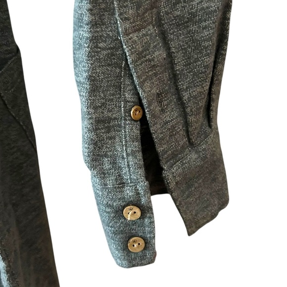 NWT TENTREE Women’s Organic Cotton Long Sleeve Button Front Tie Back Shirt Dress - Picture 3 of 9